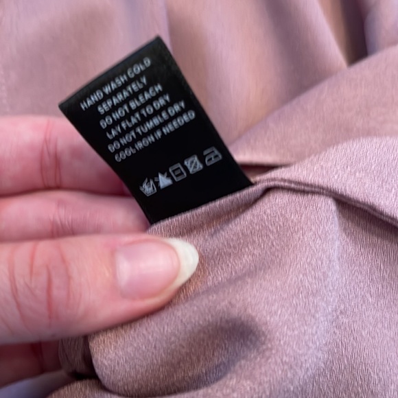 COPY - Michael Costello x Revolve Mauve Wrap Robe - Picture 6 of 8